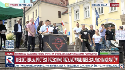Protest w sprawie migracji Bielsko-Biała