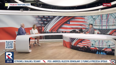 Matt Schlapp i Mercedes Schlapp w Republice Matt Schlapp i Mercedes Schlapp w Republice
