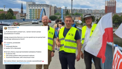 Bąkiewicz o reparacjach Bąkiewicz o reparacjach