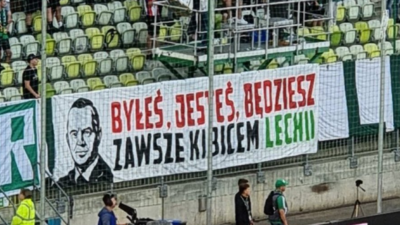 Kibice Lechii za Nawrockim Kibice Lechii za Nawrockim