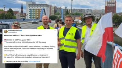 Protest przed Kancelarią Premiera