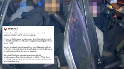 Ukrainiec przewoził Afgańczyków Ukrainiec przewoził Afgańczyków
