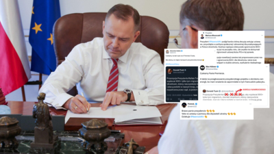 Politycy i internauci komentują decyzję Karola Nawrockiego