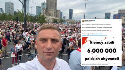Protest pod ambasadą Niemiec