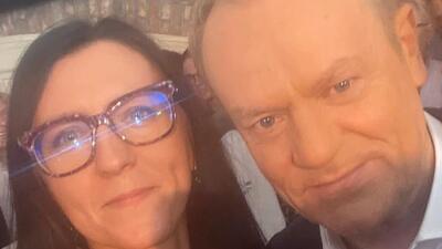 Sylwia Cisoń i Donald Tusk