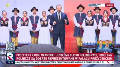 Karol Nawrocki na dożynkach prezydenckich