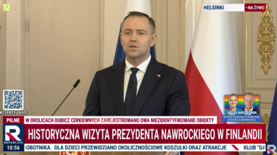 Karol Nawrocki z Finlandii