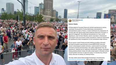 Bąkiewicz komentuje sukces Nawrockiego Bąkiewicz komentuje sukces Nawrockiego