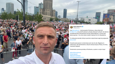 Bąkiewicz: Skandal w Piotrkowie z referendum Bąkiewicz: Skandal w Piotrkowie z referendum