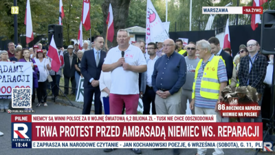 Protest pod Ambasadą Niemiec Protest pod Ambasadą Niemiec
