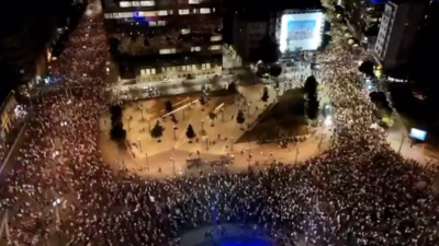 Protesty w Serbii