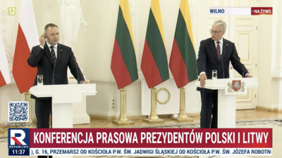 Rozpoczyna się konferencja prasowa prezydentów Polski i Litwy