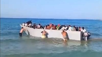 nielegalni imigranci na greckiej wyspie