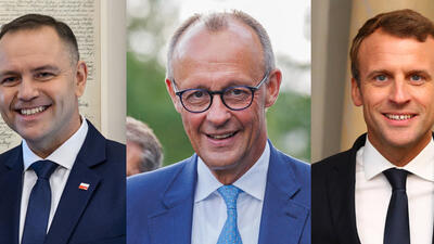 Nawrocki, Merz, Macron