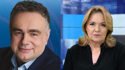 Tomasz Sakiewicz i Danuta Holecka