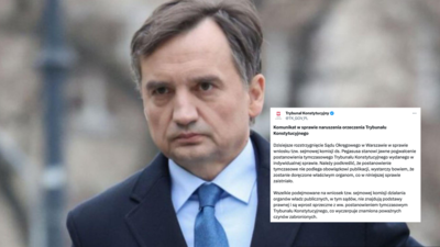 TK ostro o decyzji sądu ws. Ziobry TK ostro o decyzji sądu ws. Ziobry