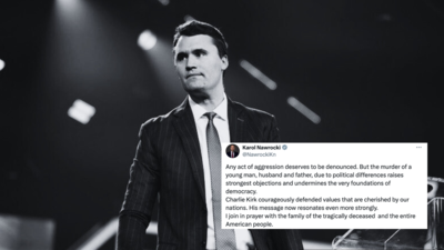 Nawrocki reaguje na morderstwo Charliego Kirka Nawrocki reaguje na morderstwo Charliego Kirka