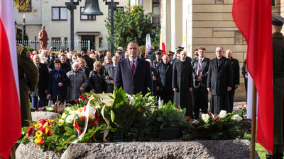 Prezydent Nawrocki upamiętnił ks. Jerzego Popiełuszkę