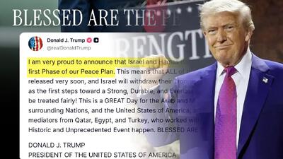 Trump ogłasza porozumienie pokojowe Trump ogłasza porozumienie pokojowe