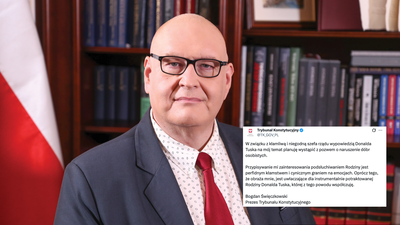 Tusk atakuje, prezes Trybunału Konstytucyjnego odpowiada. Święczkowski zapowiada pozew