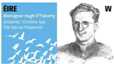 Znaczek z księdzem O’Flaherty