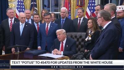 Trump &quot;zakończył shutdown&quot;