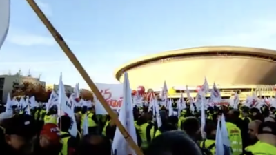 Związkowcy w Katowicach przeciwko Zielonemu Ładowi