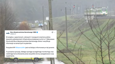 BBN o aktach dywersji na kolei