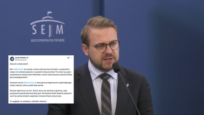Jacek Ozdoba żąda wyjaśnień od Naczelnej Izby Lekarskiej