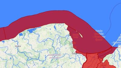 mapa zagrożenia cofką