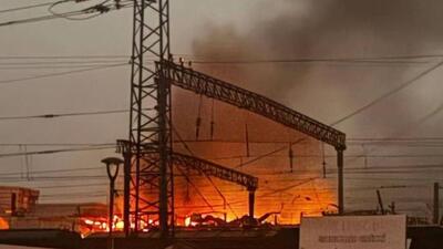 ukraińska stacja kolejowa