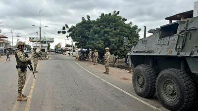 żołnierze Kolumbii na granicy z Wenezuelą