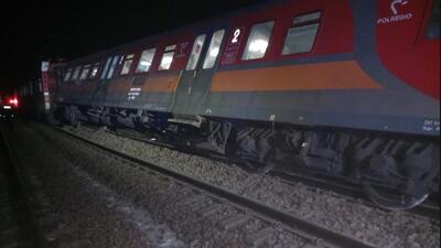 wykolejony pociąg Polregio