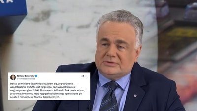 Szłapka atakuje Sakiewicza po wpisie o Wenezueli