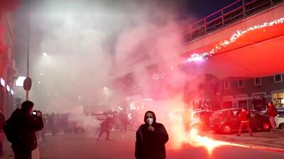 protesty w Mediolanie