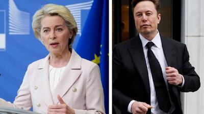 von der Leyen i Musk