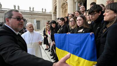 Rodziny ukraińskich więźniów w Watykanie