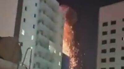 irański dron uderza w Bahrajn