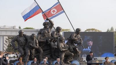 pomnik żołnierzy Korei Północnej poległych w wojnie rosyjskiej