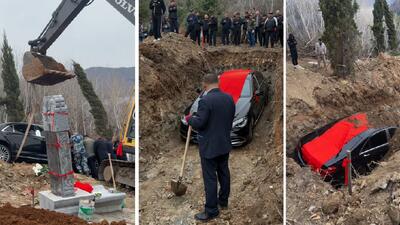 pochówek z mercedesem