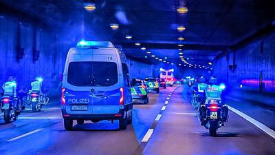 konwój policji niemieckiej