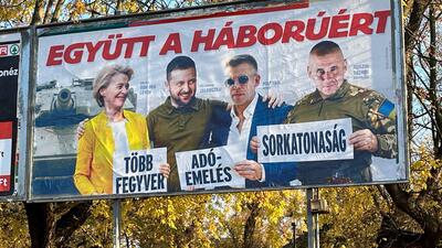 wybory na Węgrzech, baner wyborczy