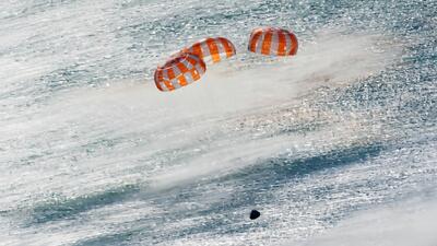wodowanie kapsuły w Pacyfiku