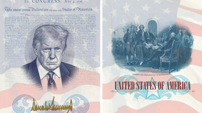 paszporty z wizerunkiem Trumpa