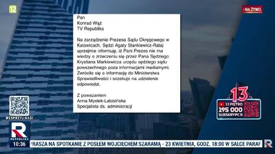 Sąd w Katowicach o Markiewiczu