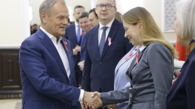 Donald Tusk i Katarzyna Pełczyńska-Nałęcz
