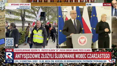 Skandal w Sejmie. Pseudoślubowanie sędziów TK