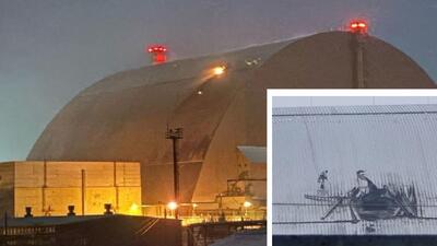 dziura w czarnobylskim sarkofagu