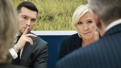 Jordan Bardella i Marine Le Pen