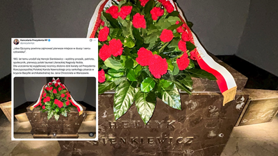 Karol Nawrocki uczcił rocznicę urodzin Henryka Sienkiewicza